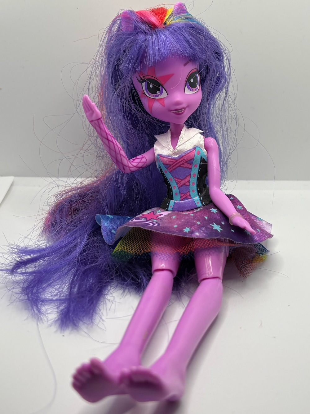 My Little Pony MLP Equestria Girls Rainbow Rocks Twilight Sparkle Doll 9" Tested